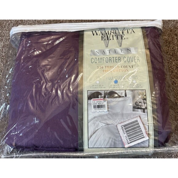 Wamsutta Elite Sateen 100% Cotton 230 Ct - Full/queen Comforter CoverBrand New